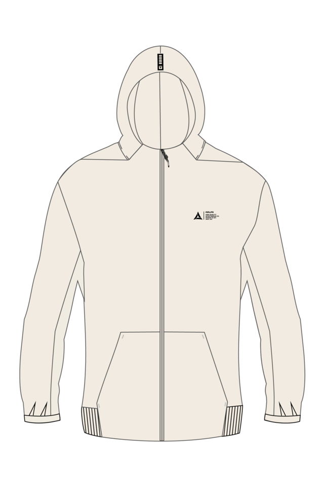 180012-U.01 - Taş - Tam Boy Fermuarlı Genç Çocuk Kapüşonlu Sweatshirt