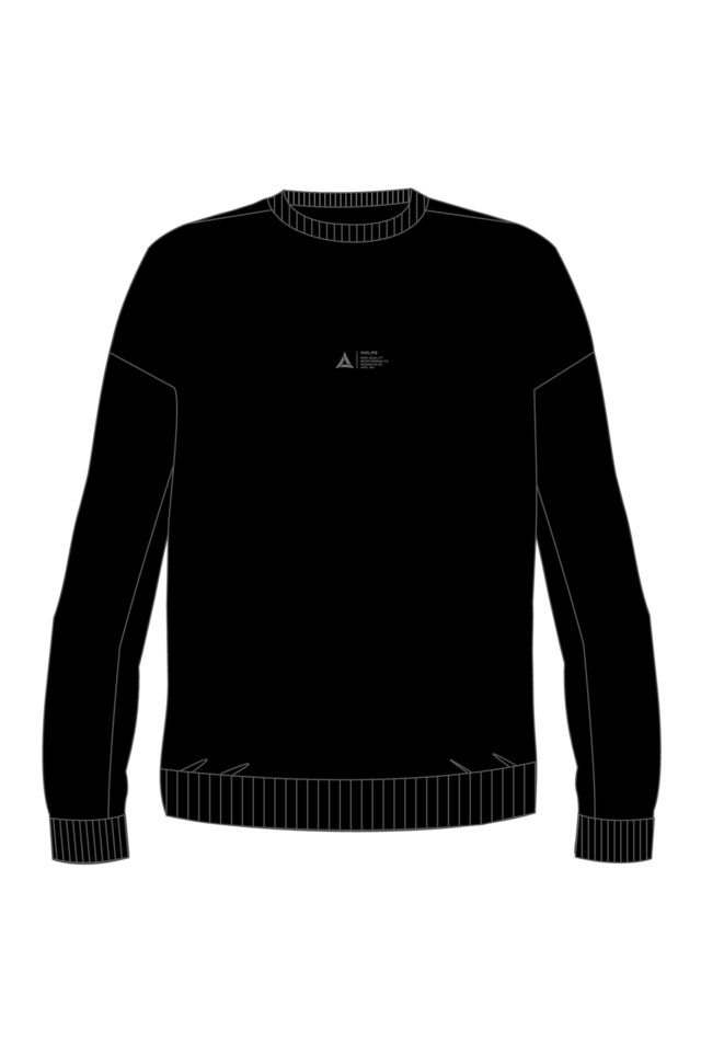 180013-U.01 - Siyah - Sıfır Yaka Genç Çocuk Sweatshirt