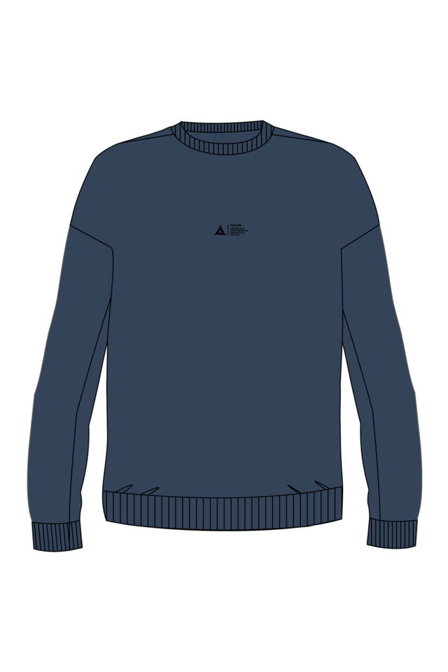 180013-U.01 - Lacivert - Sıfır Yaka Genç Çocuk Sweatshirt