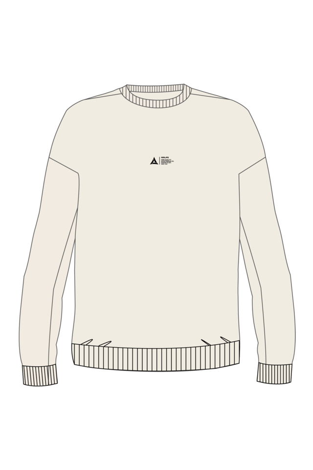 180013-U.01 - Taş - Sıfır Yaka Genç Çocuk Sweatshirt