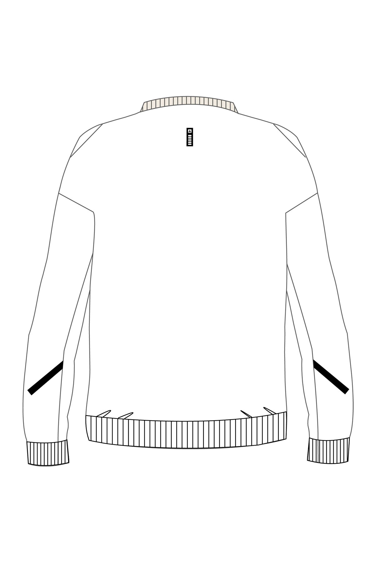 180013-U.01 - Beyaz - Sıfır Yaka Genç Çocuk Sweatshirt