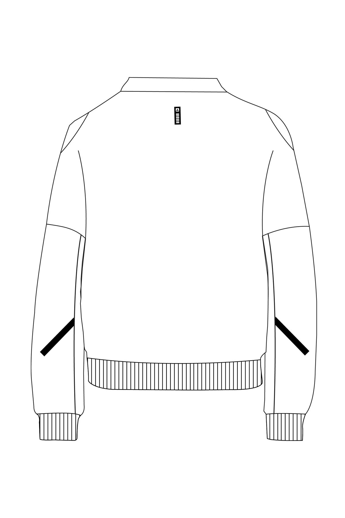 180016-W.02 - Beyaz - Sıfır Yaka Kadın Sweatshirt