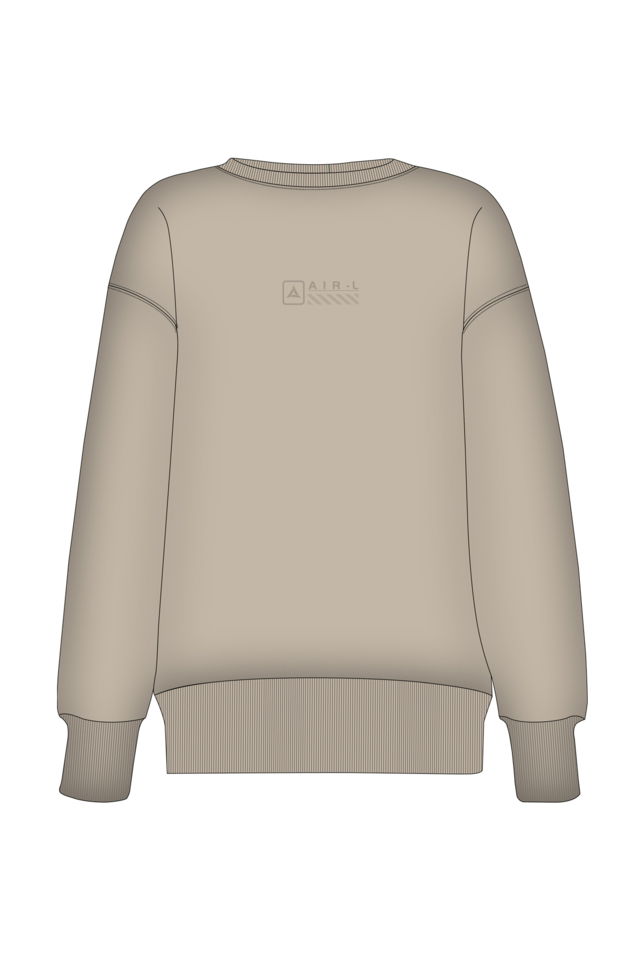 180020-W.02 - Kahverengi - Sıfır Yaka Kadın Sweatshirt