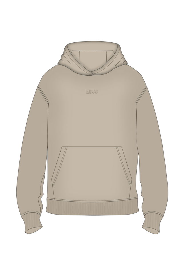 180024-U.01 - Kahverengi - Kanguru Cepli Genç Çocuk Kapüşonlu Sweatshirt