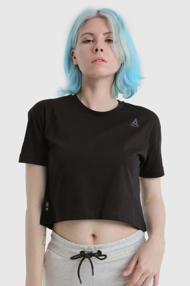 19123 - Black - Women's Crop T-shirt