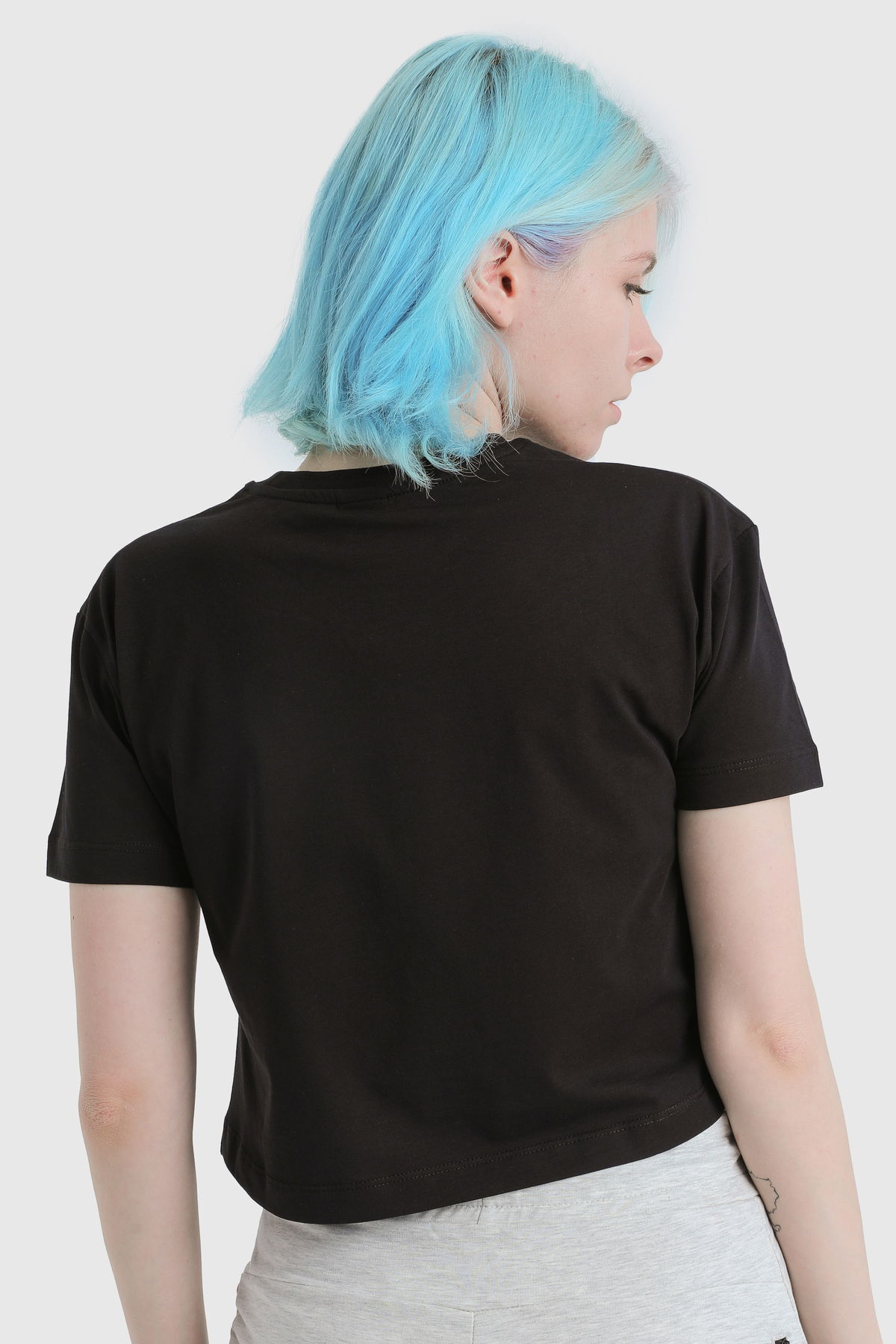 19123 - Black - Women's Crop T-shirt