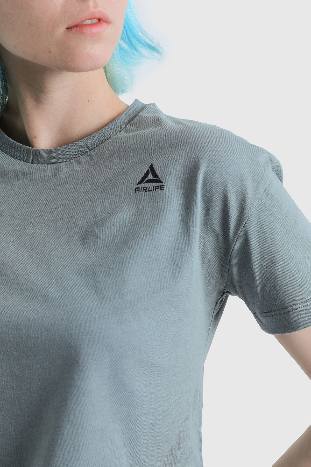 19123 - Khaki - Women's Crop T-shirt
