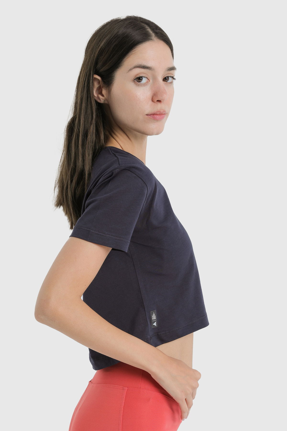 19123 - Navy - Women's Crop T-shirt
