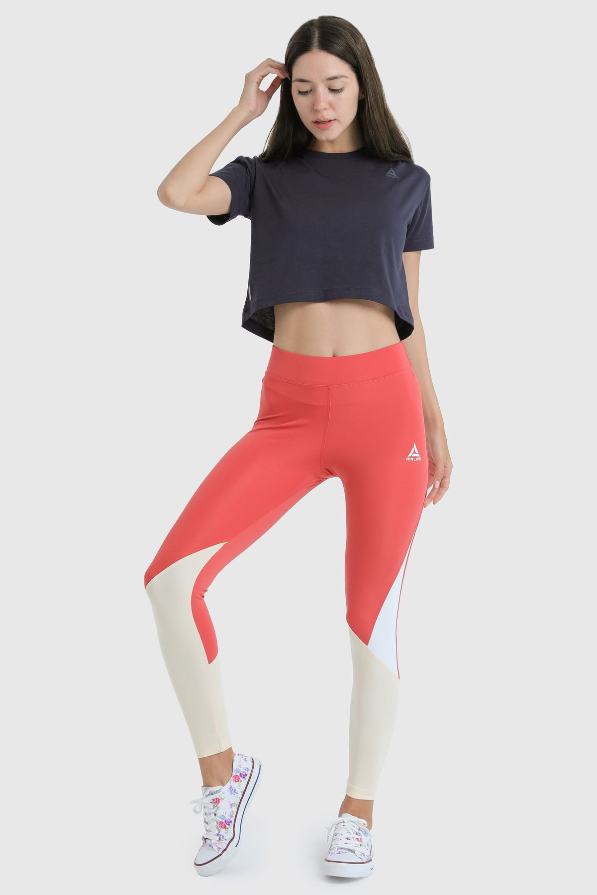 19123 - Navy - Women's Crop T-shirt
