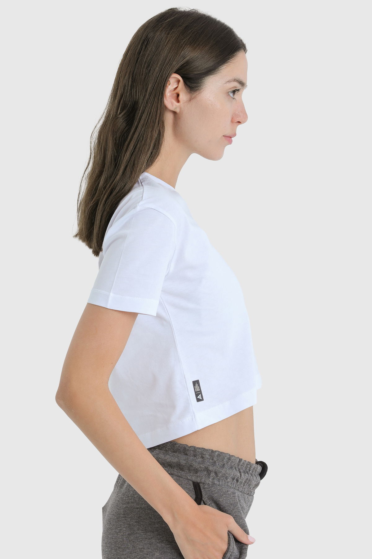 19123 - White - Women's Crop T-shirt