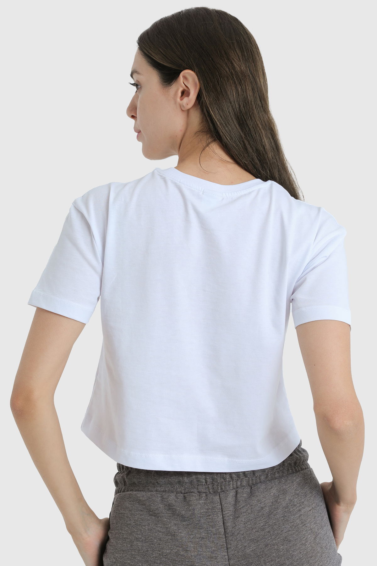 19123 - White - Women's Crop T-shirt