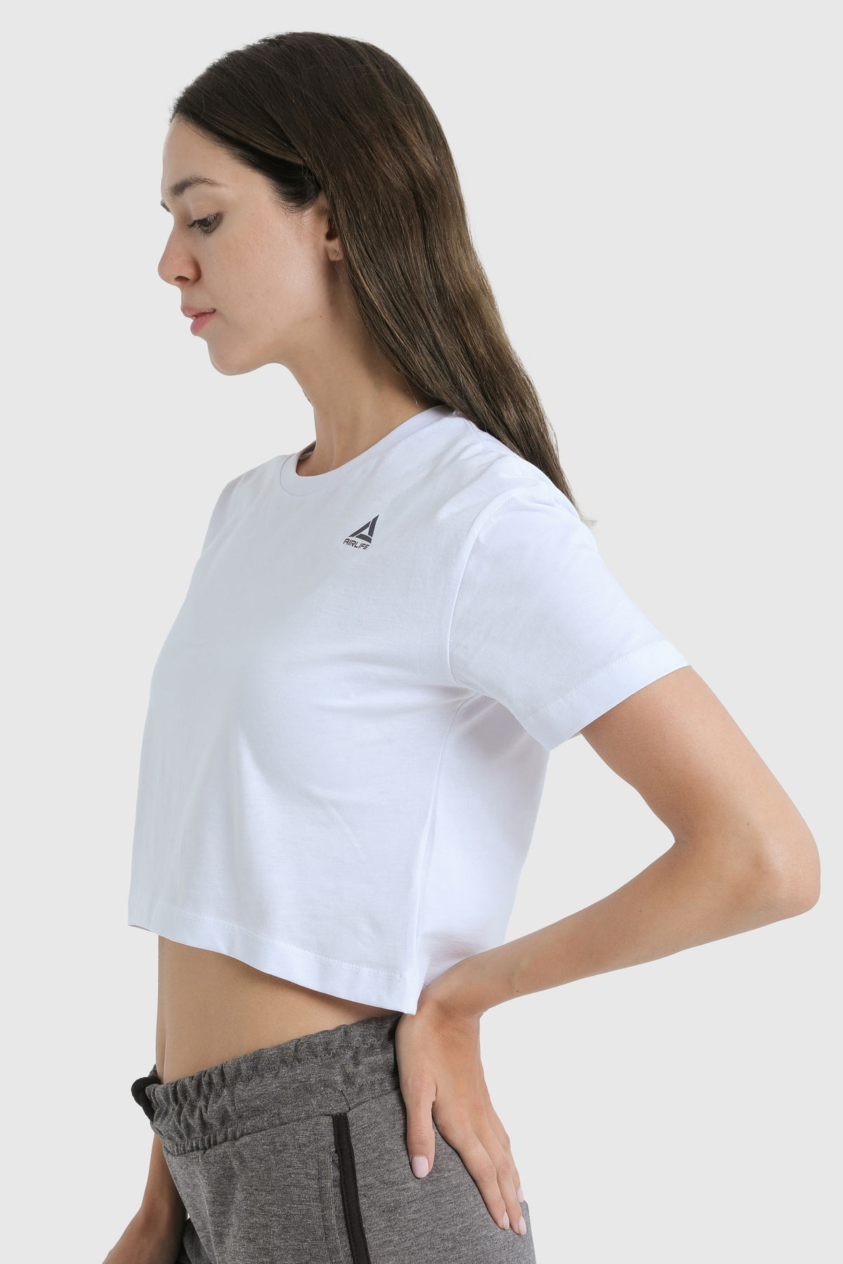 19123 - White - Women's Crop T-shirt