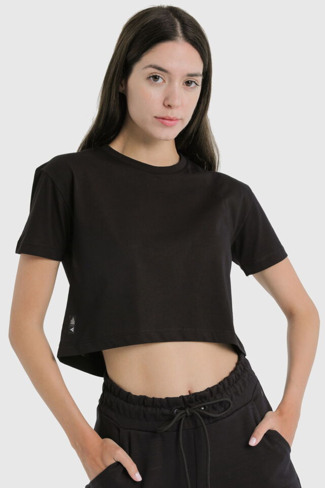19124 - Khaki - Women's Crop T-shirt