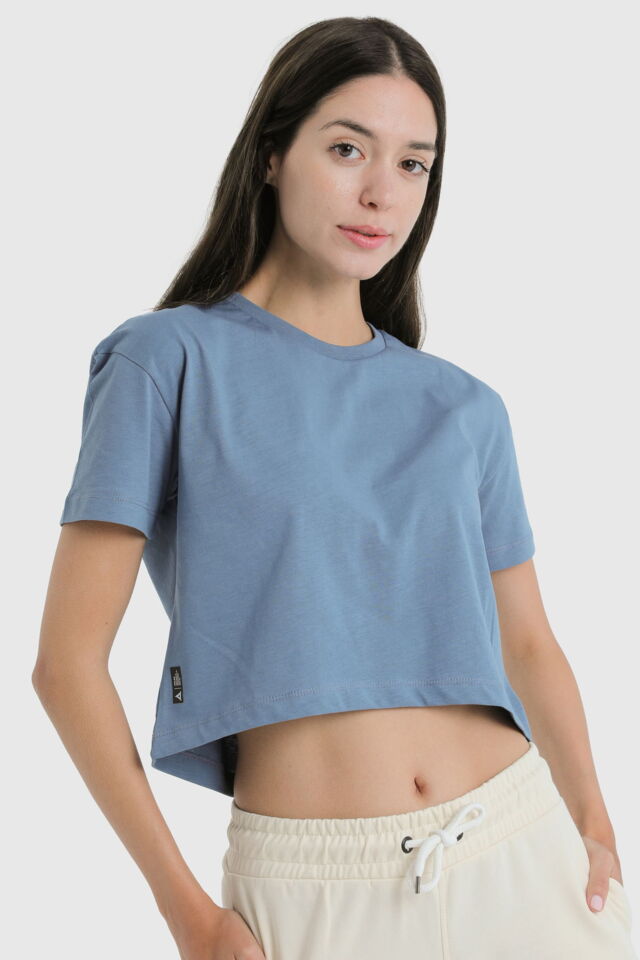 19124 - Khaki - Women's Crop T-shirt