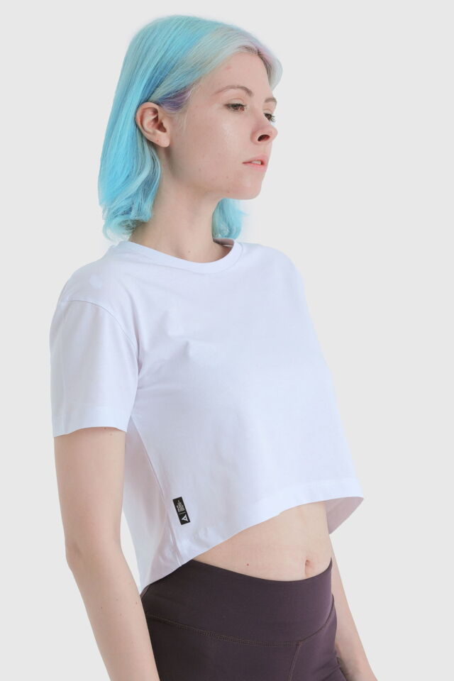 19124 - Khaki - Women's Crop T-shirt