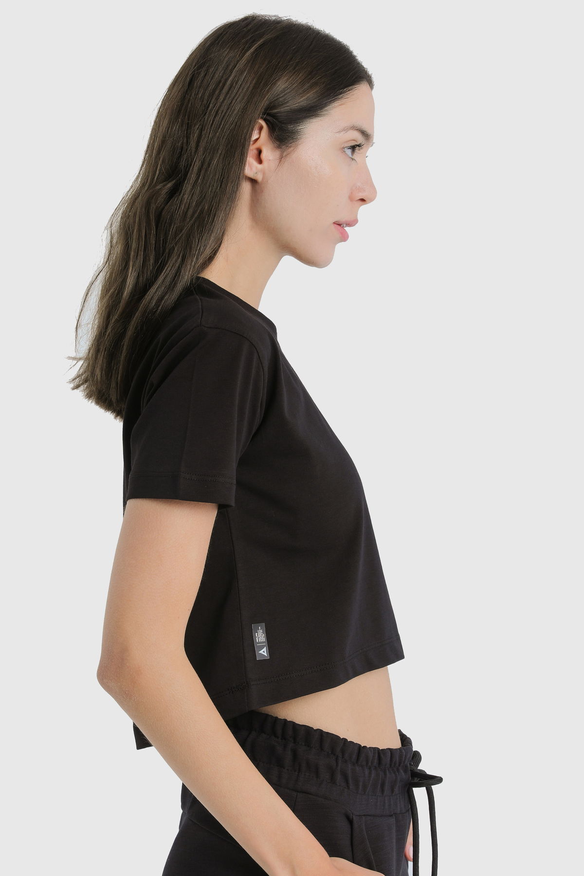 19124 - Khaki - Women's Crop T-shirt