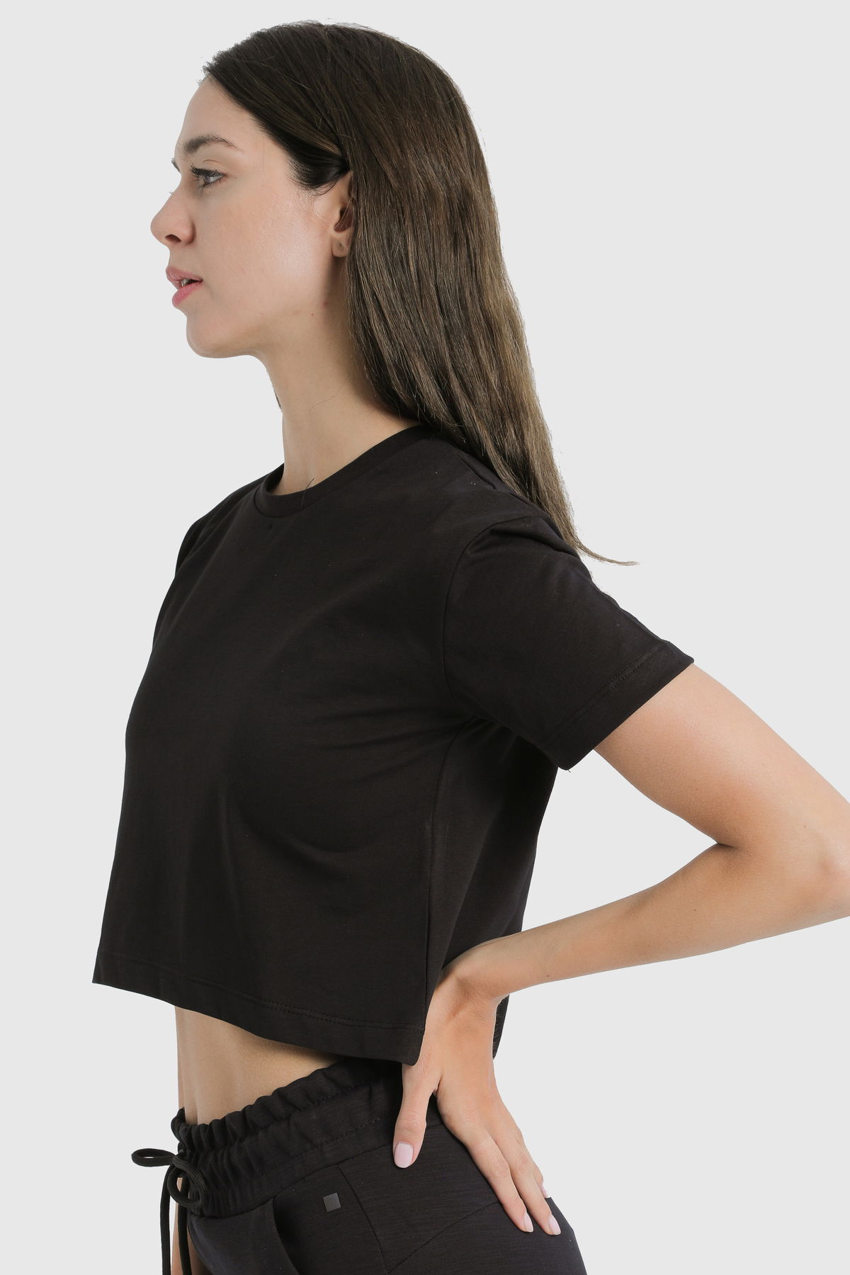 19124 - Khaki - Women's Crop T-shirt