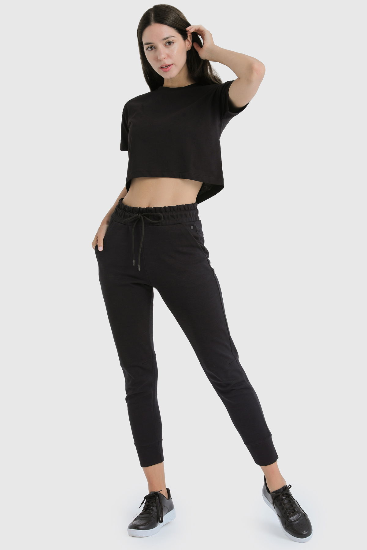 19124 - Khaki - Women's Crop T-shirt