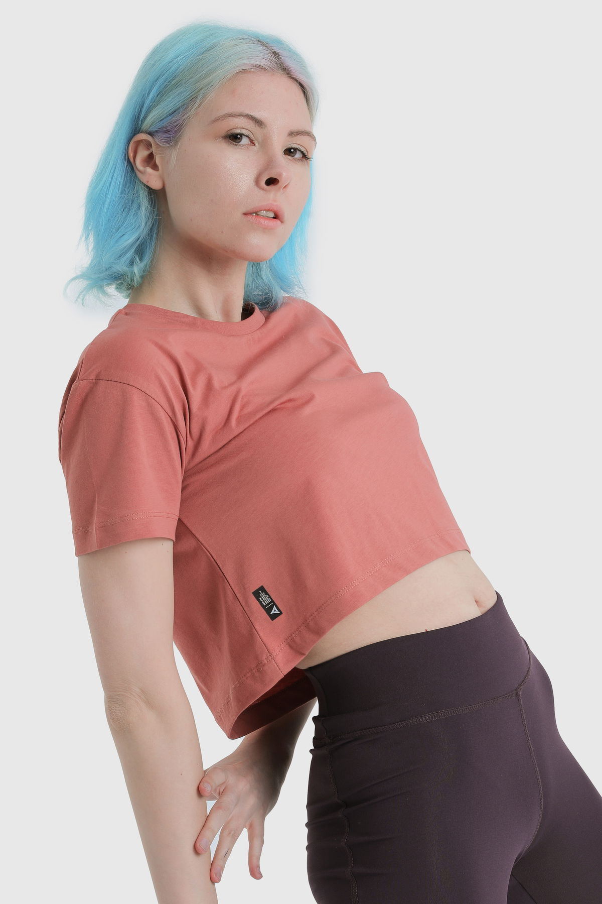 19124 - Khaki - Women's Crop T-shirt