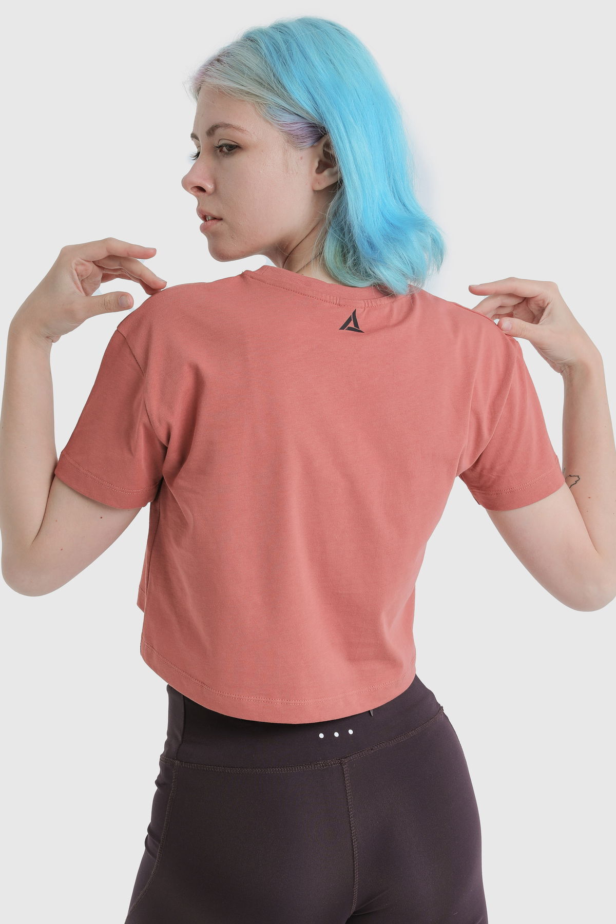 19124 - Khaki - Women's Crop T-shirt