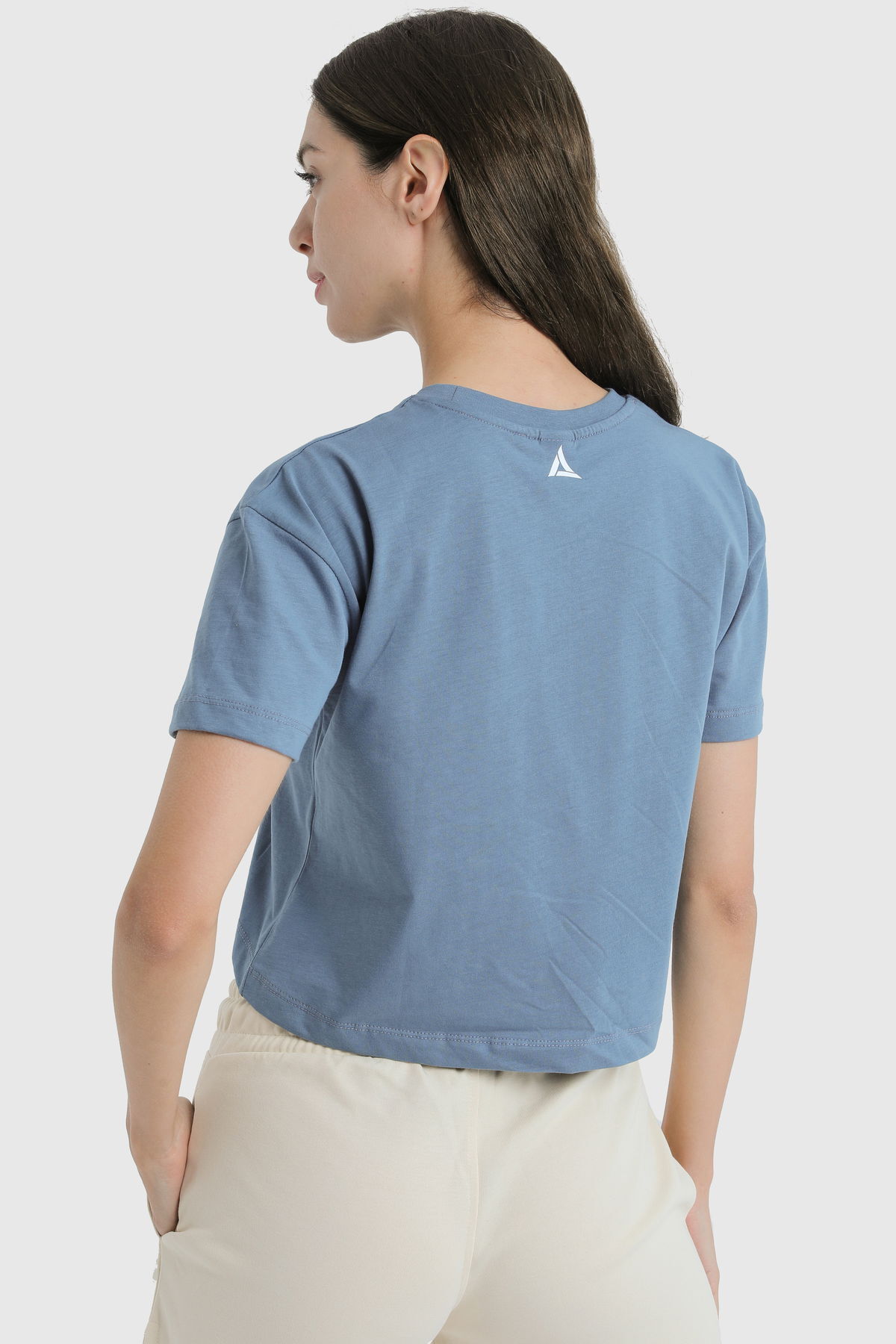 19124 - Khaki - Women's Crop T-shirt