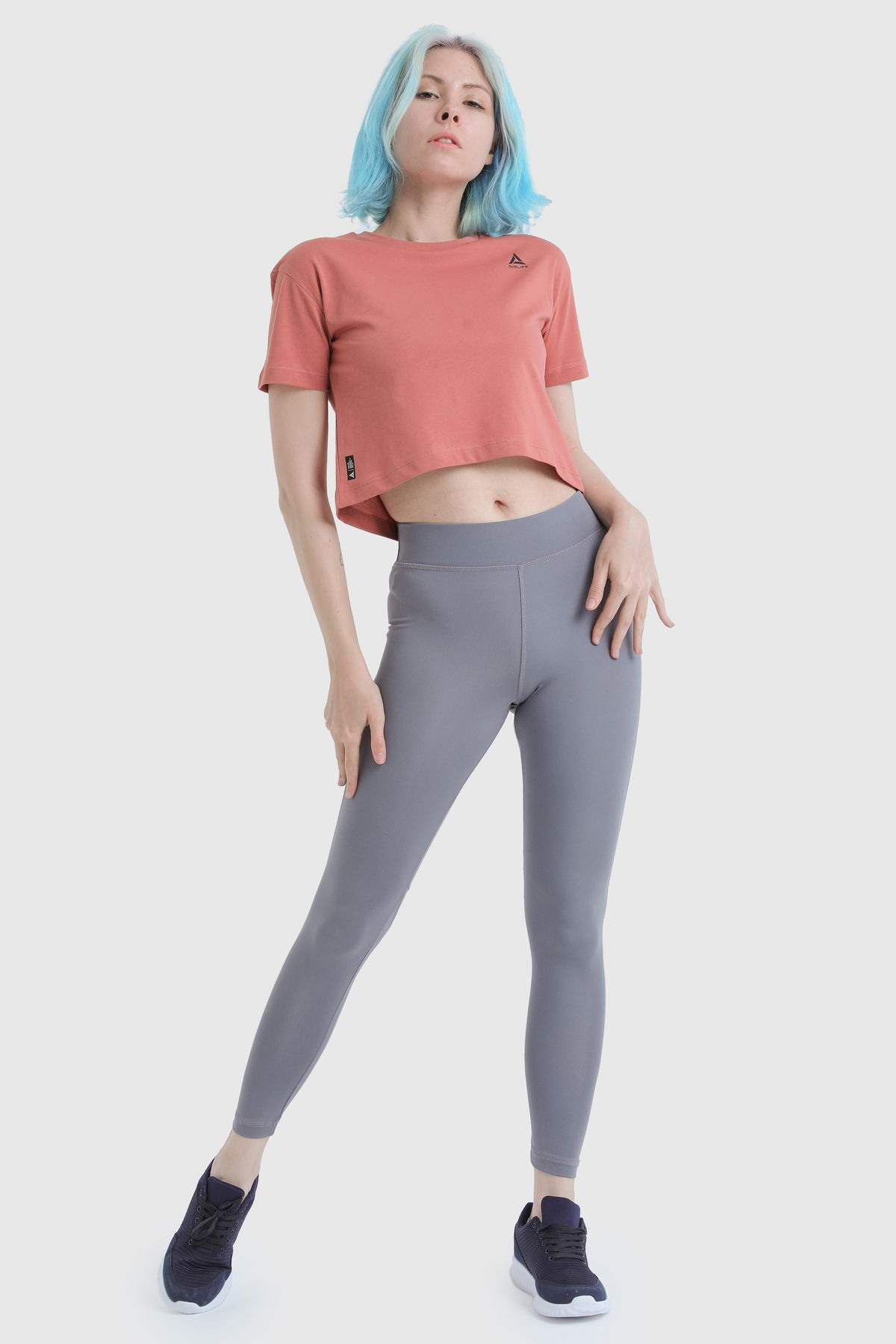 19124 - Khaki - Women's Crop T-shirt