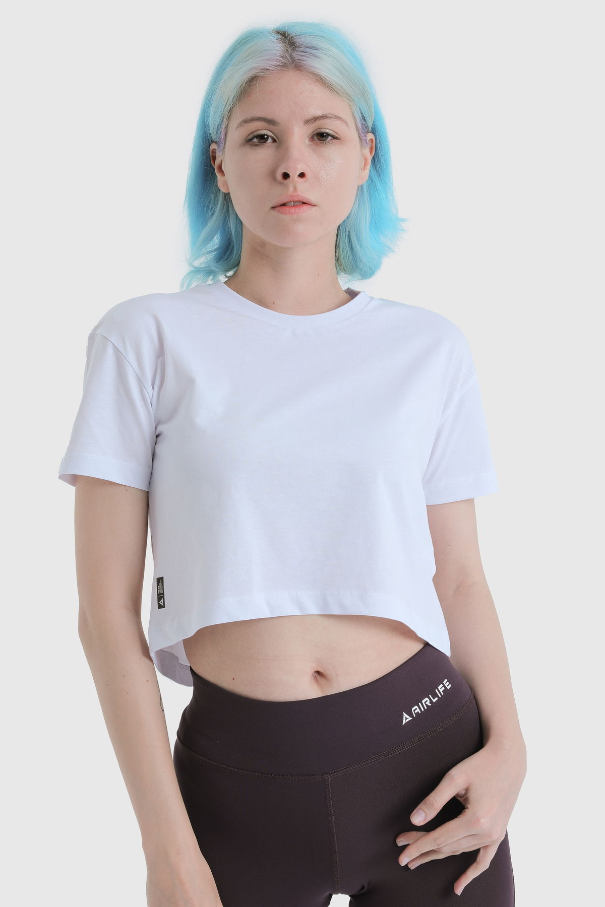 19124 - Khaki - Women's Crop T-shirt