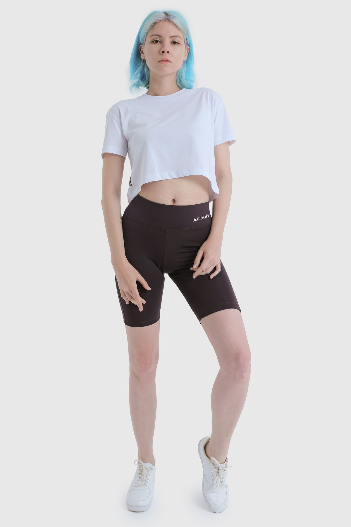 19124 - Khaki - Women's Crop T-shirt