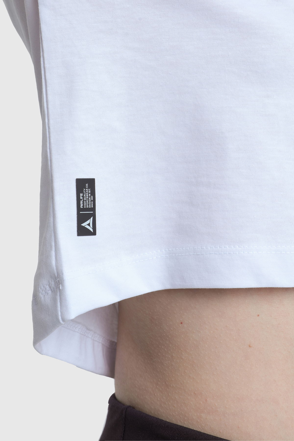 19124 - Khaki - Women's Crop T-shirt