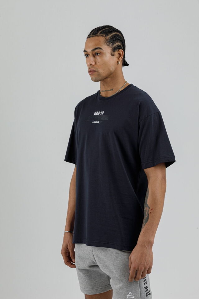 19160 - Bej - Men's Oversize T-shirt