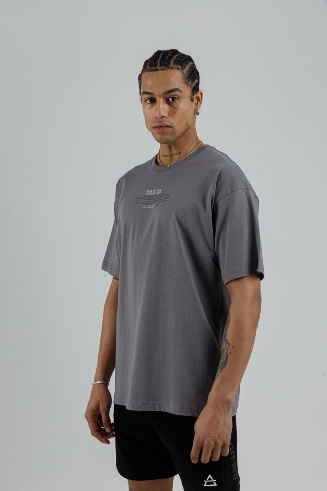 19160 - Bej - Men's Oversize T-shirt