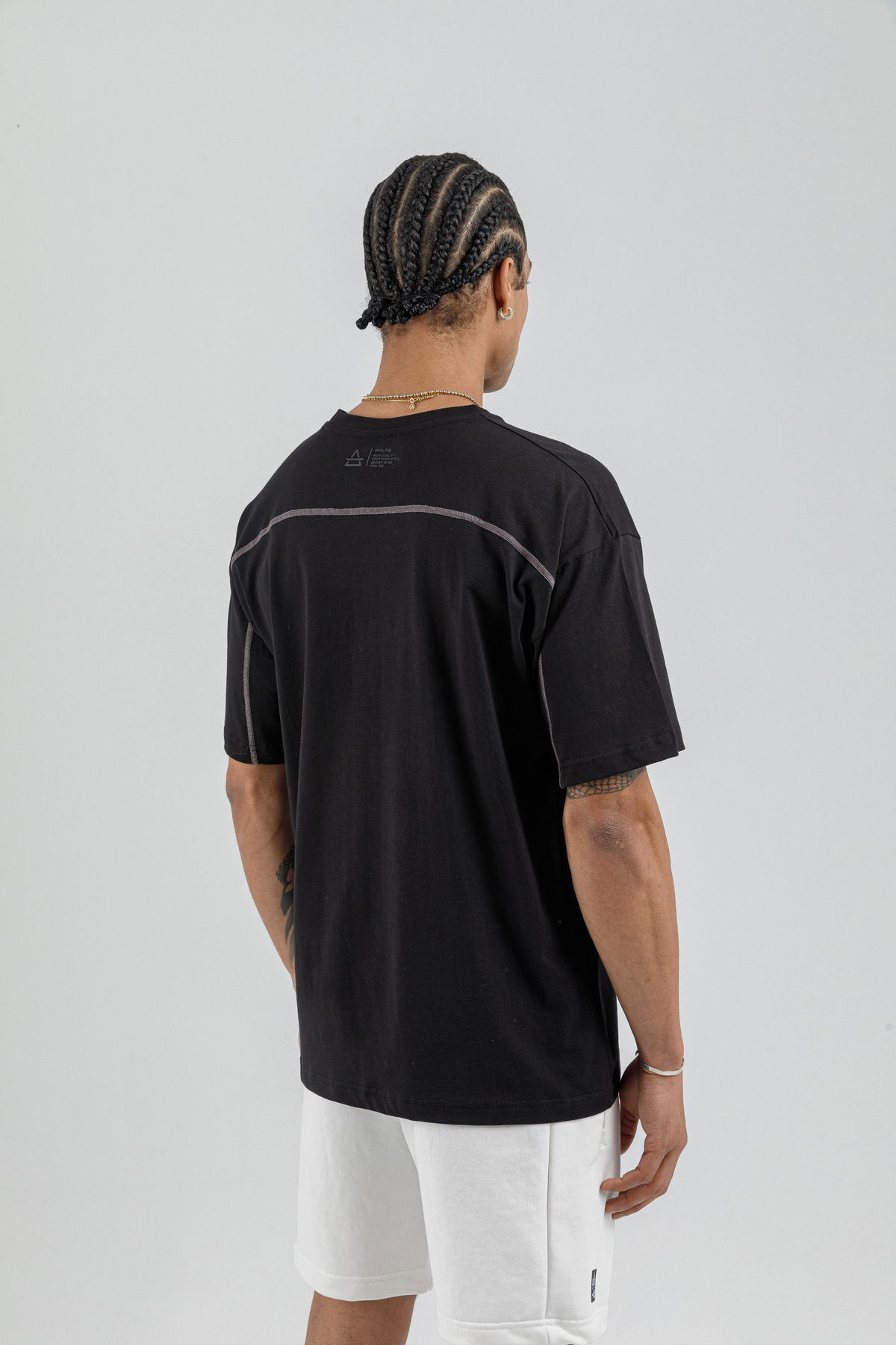 19160 - Bej - Men's Oversize T-shirt