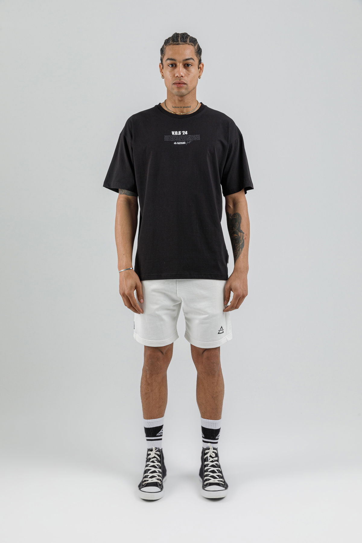 19160 - Bej - Men's Oversize T-shirt