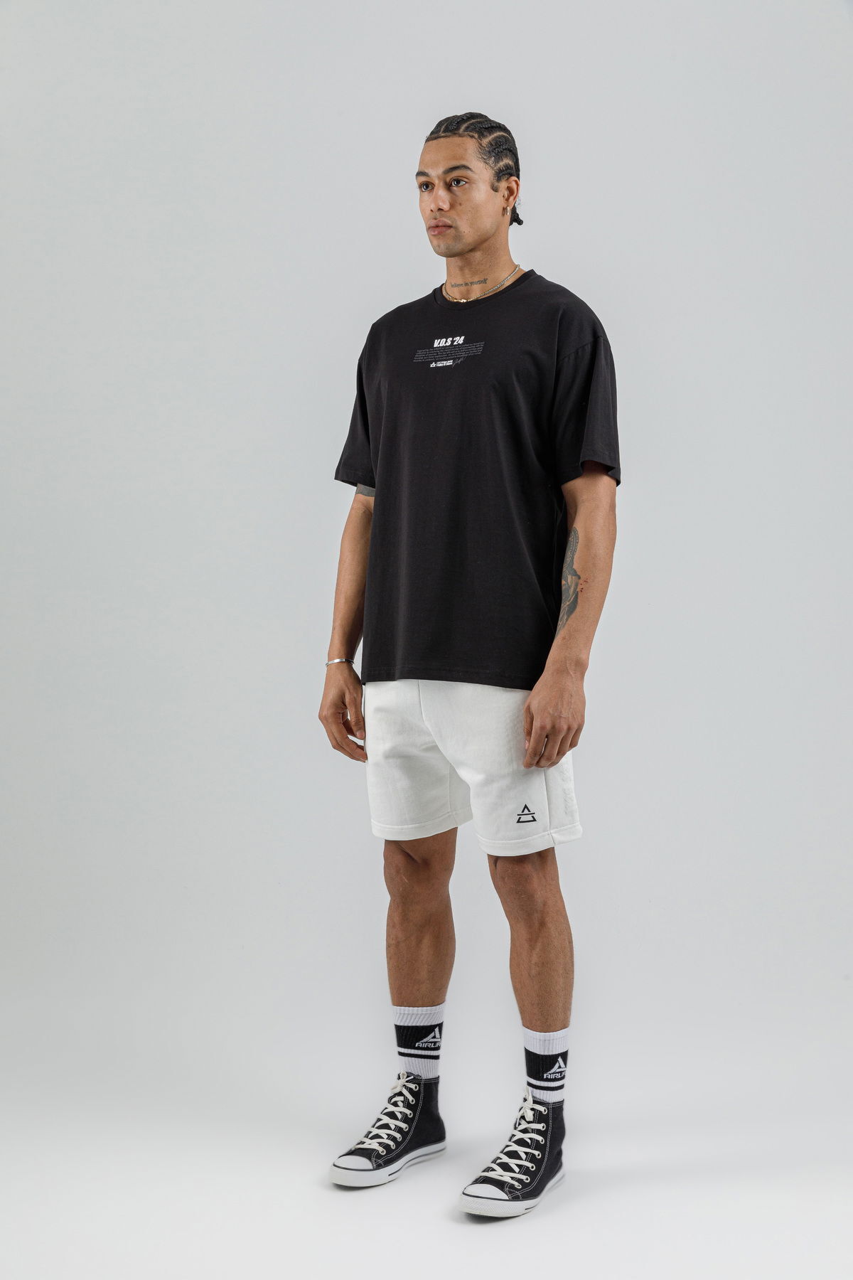19160 - Bej - Men's Oversize T-shirt