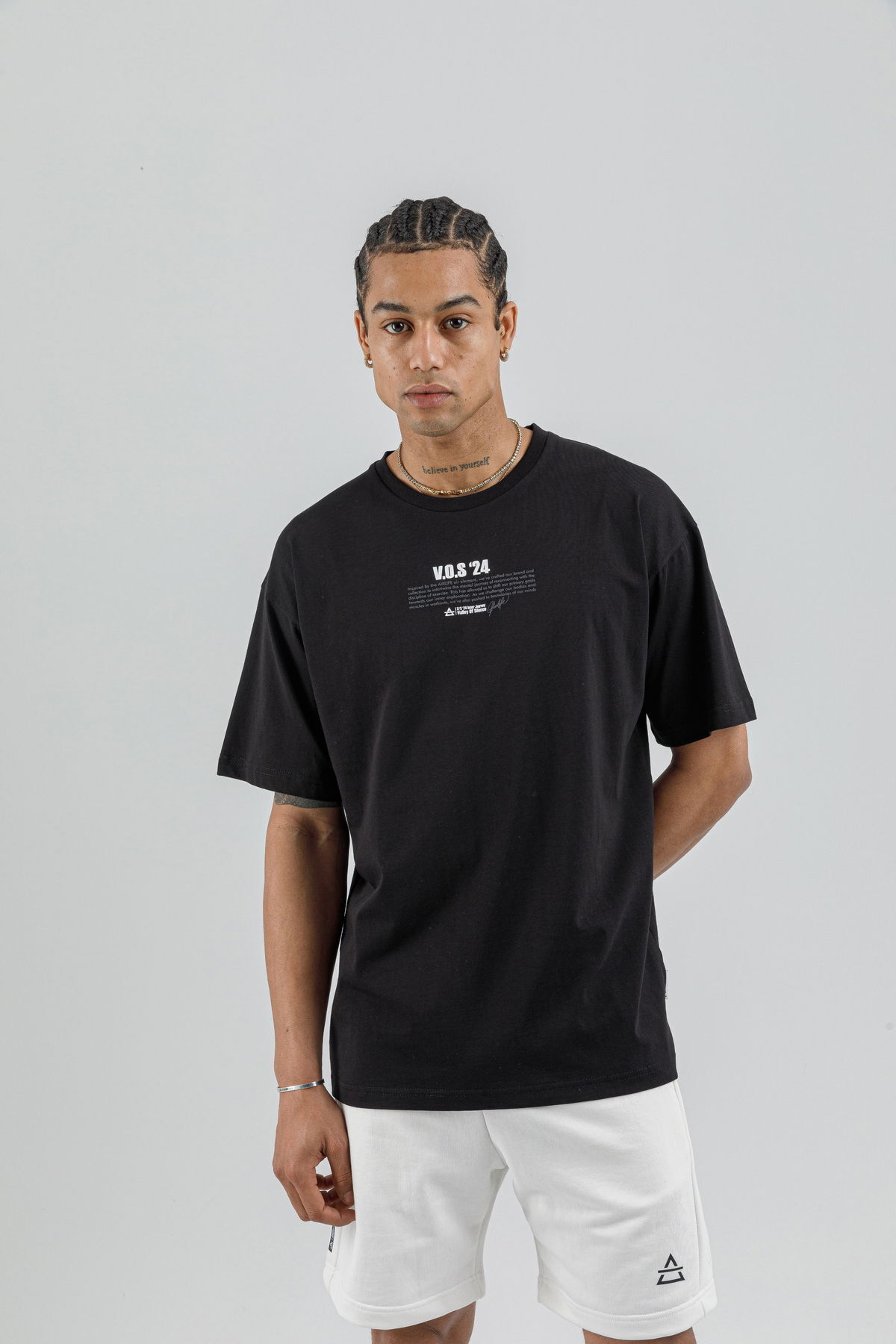 19160 - Bej - Men's Oversize T-shirt