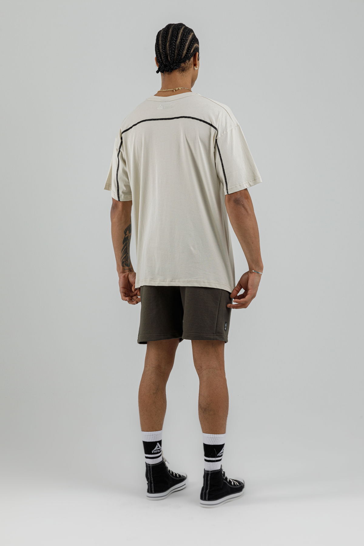 19160 - Beige - Men's Oversize T-shirt