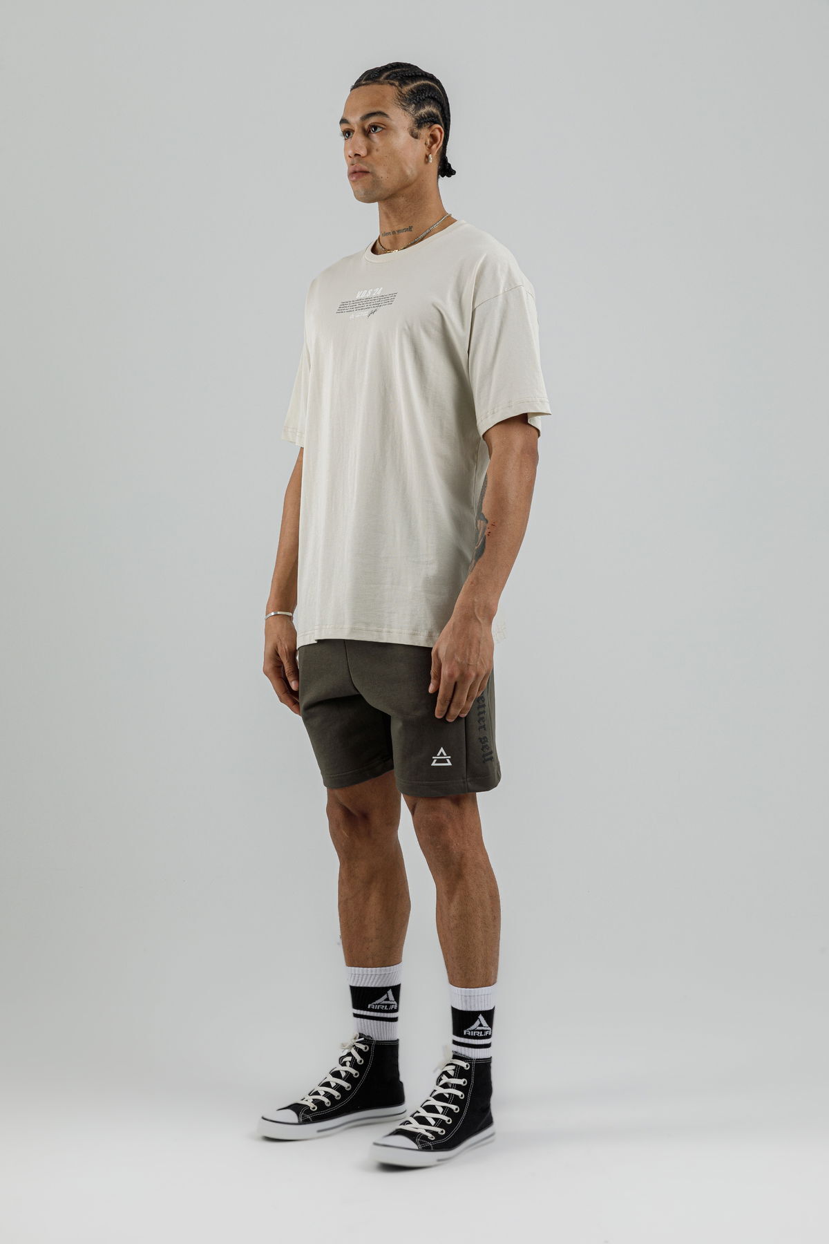 19160 - Beige - Men's Oversize T-shirt