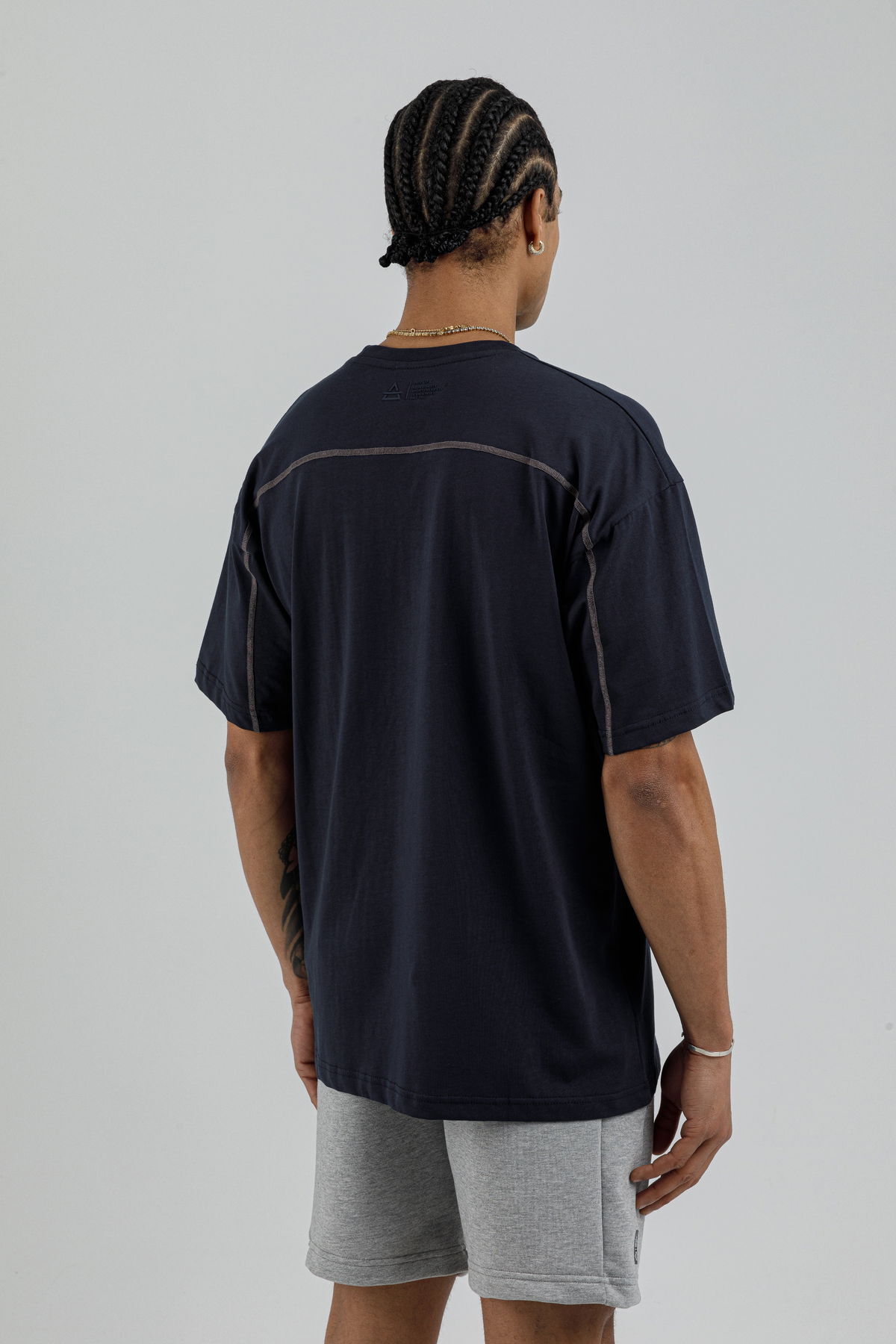 19160 - Bej - Men's Oversize T-shirt