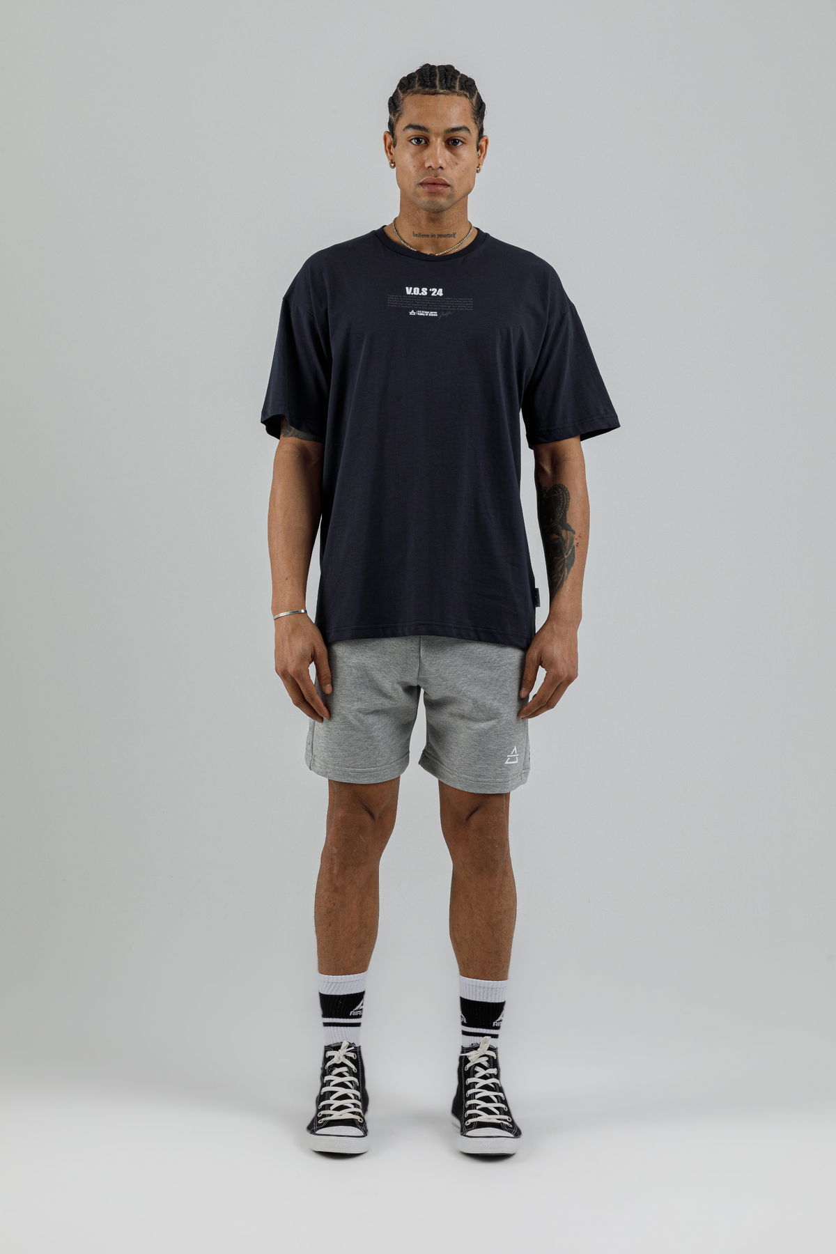 19160 - Bej - Men's Oversize T-shirt