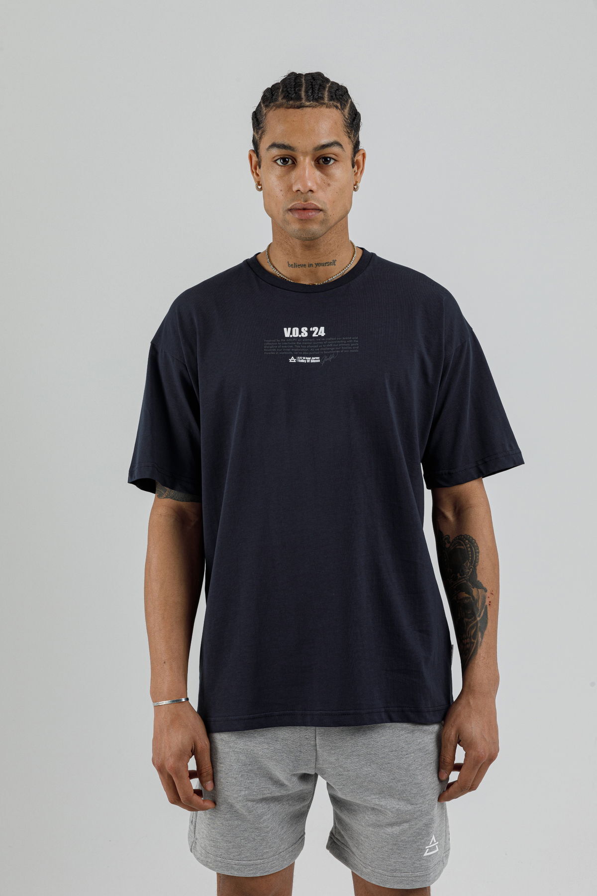 19160 - Bej - Men's Oversize T-shirt