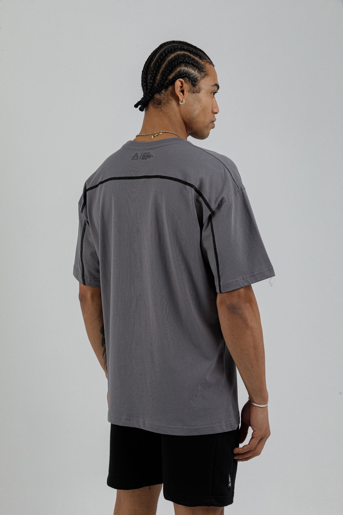 19160 - Bej - Men's Oversize T-shirt