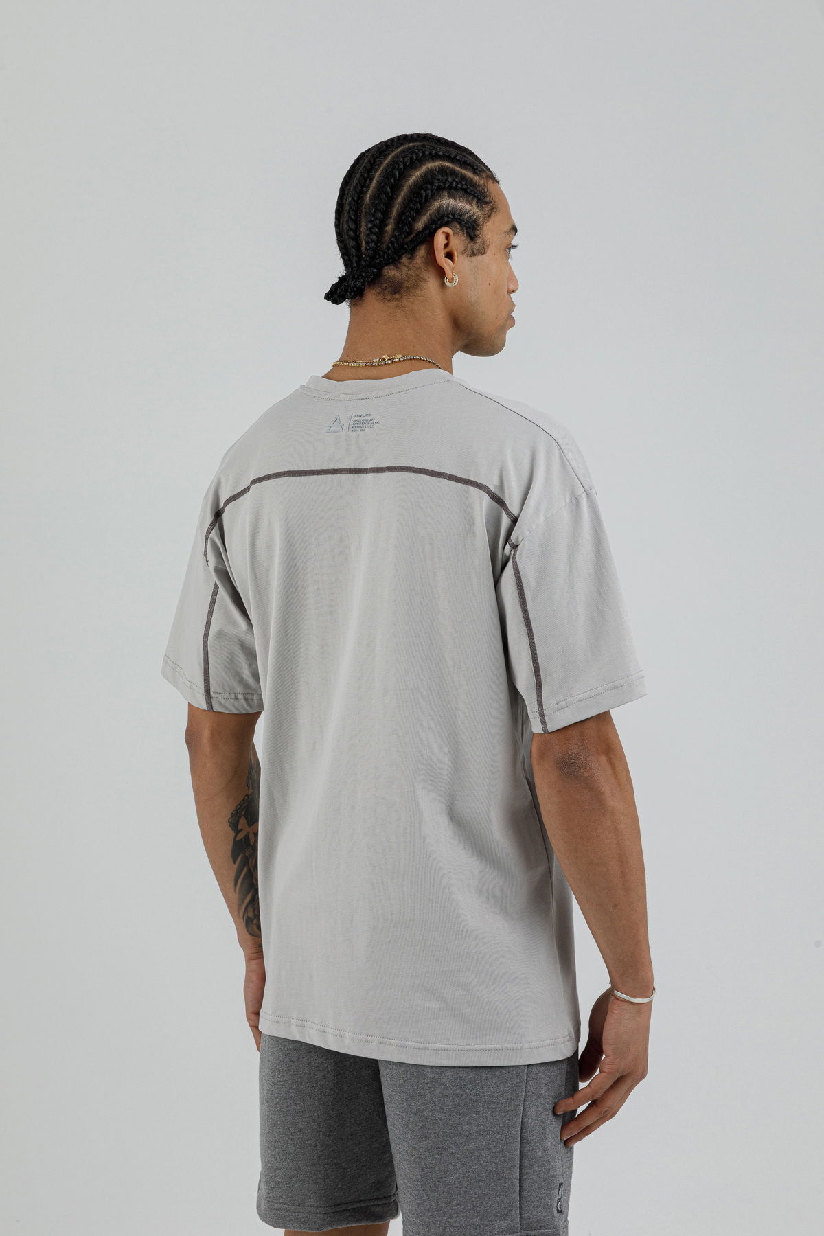 19160 - Bej - Men's Oversize T-shirt