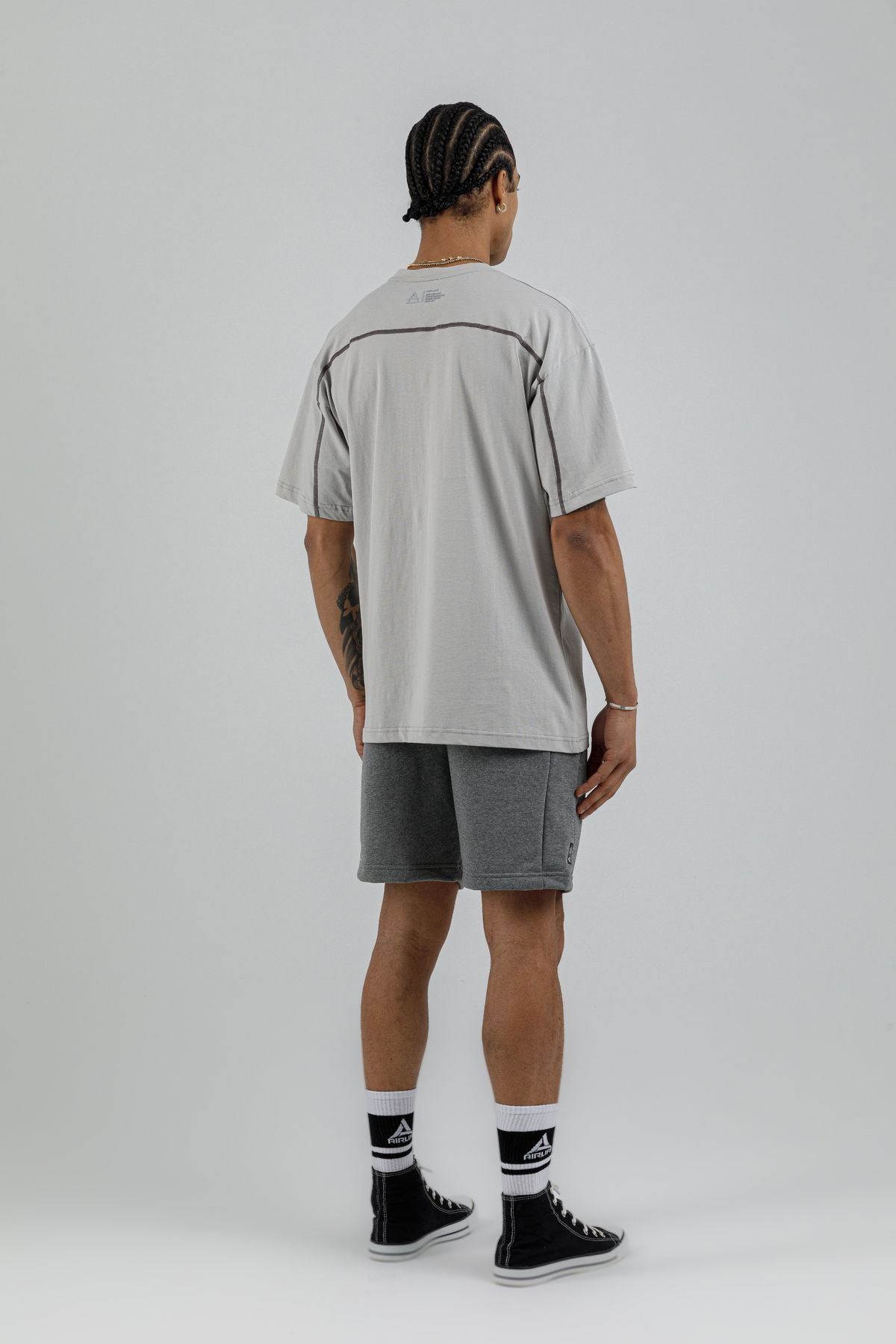 19160 - Bej - Men's Oversize T-shirt