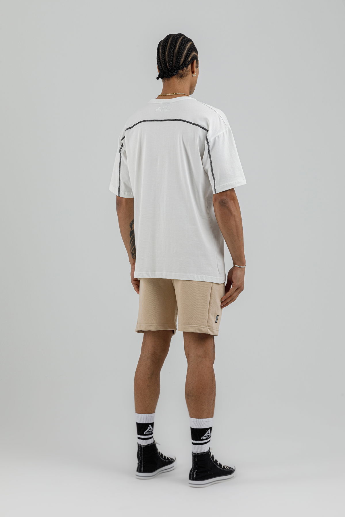 19160 - Bej - Men's Oversize T-shirt