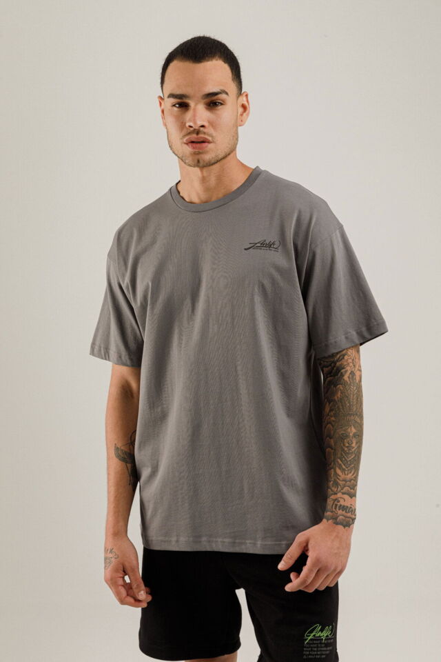 19161 - Bej - Men's Oversize T-shirt