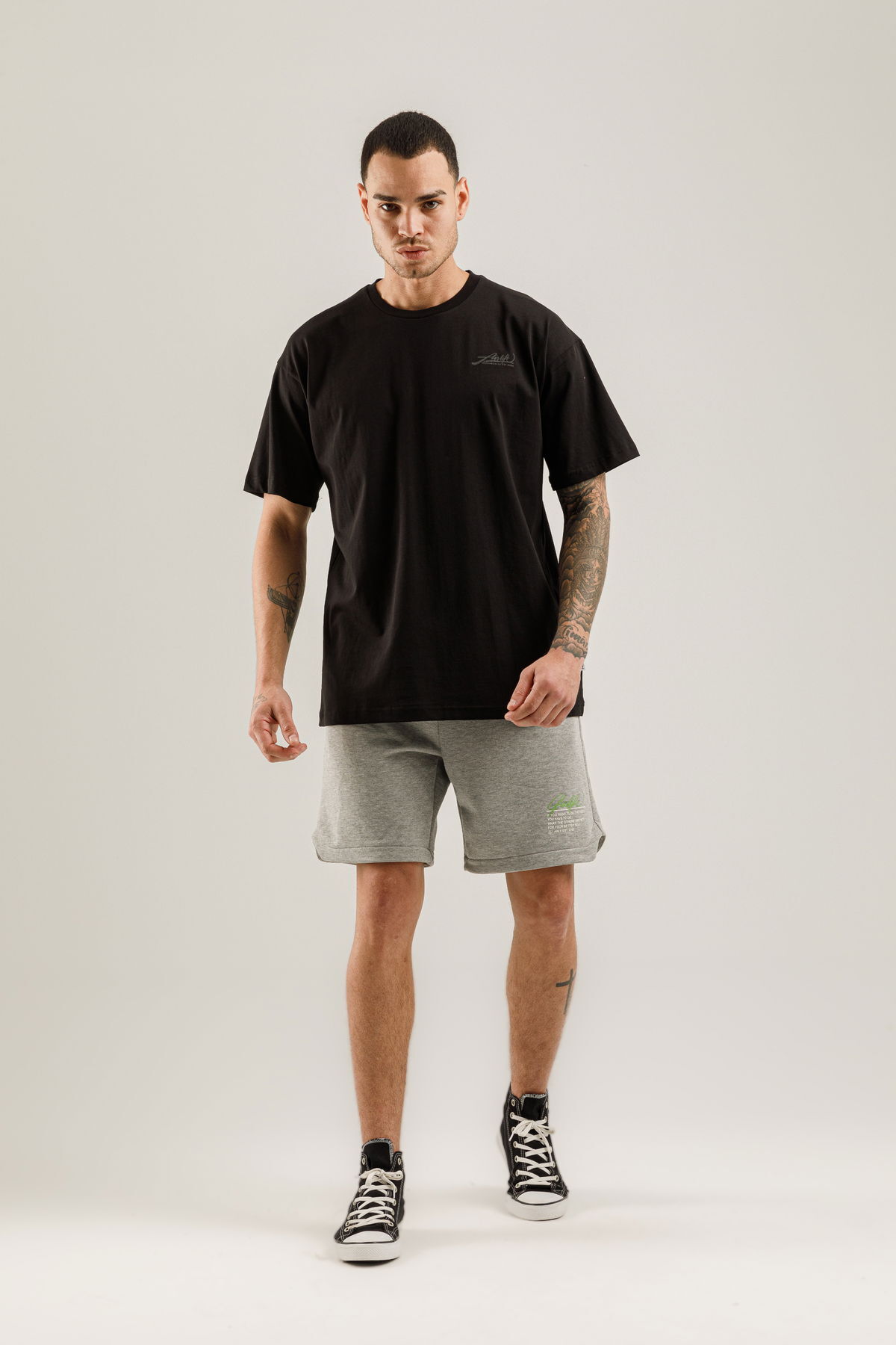 19161 - Bej - Men's Oversize T-shirt