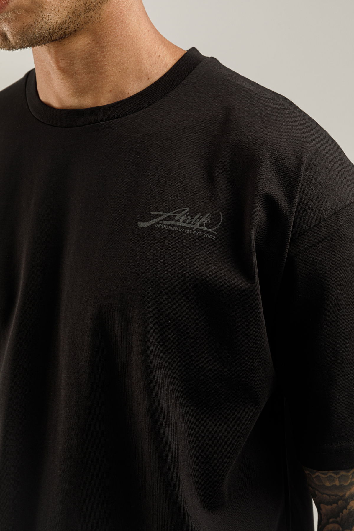 19161 - Bej - Men's Oversize T-shirt