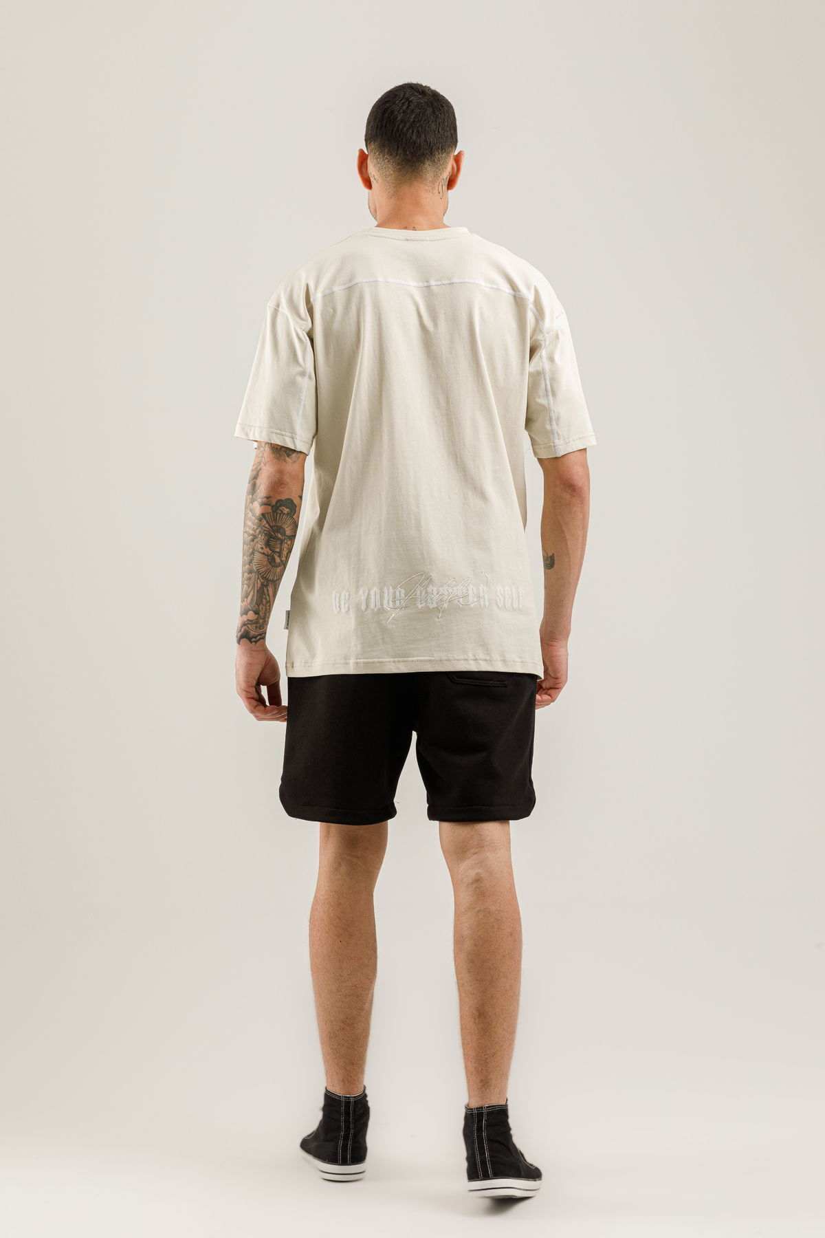 19161 - Beige - Men's Oversize T-shirt