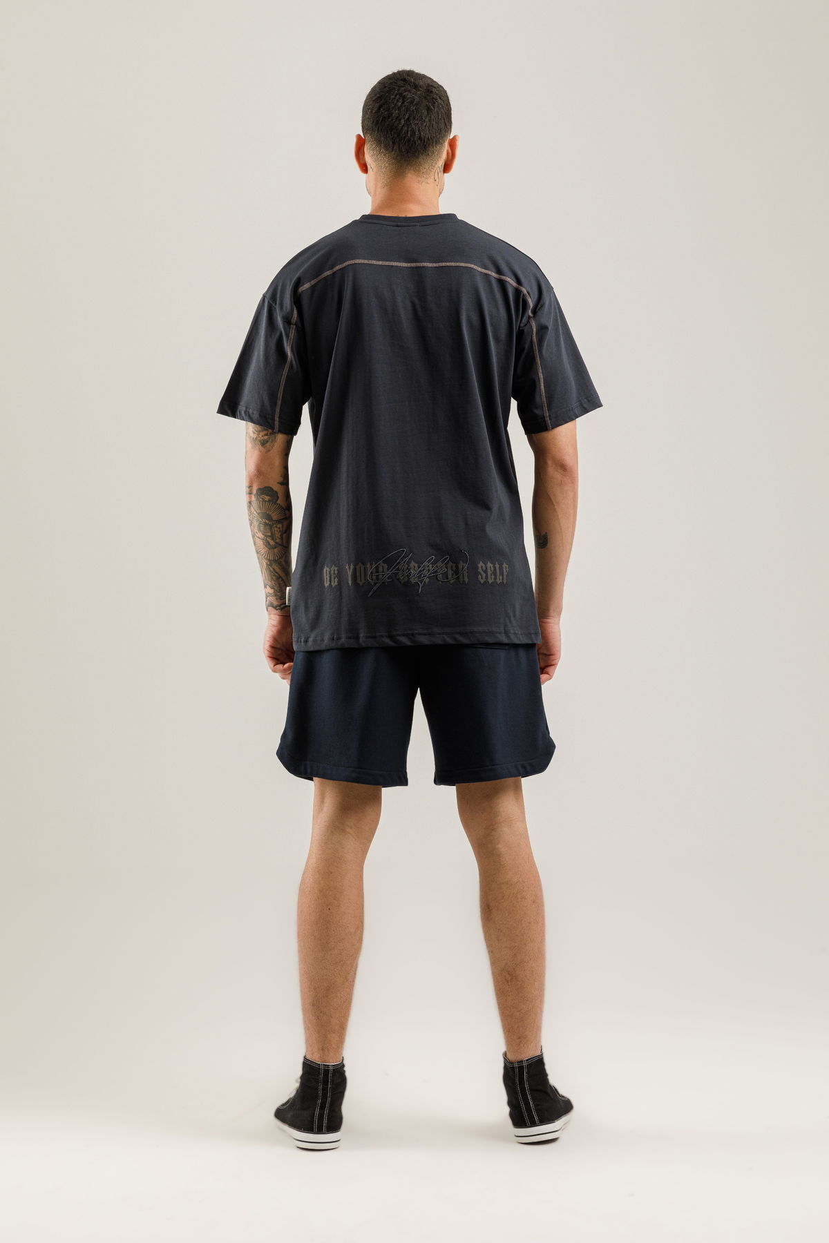 19161 - Bej - Men's Oversize T-shirt