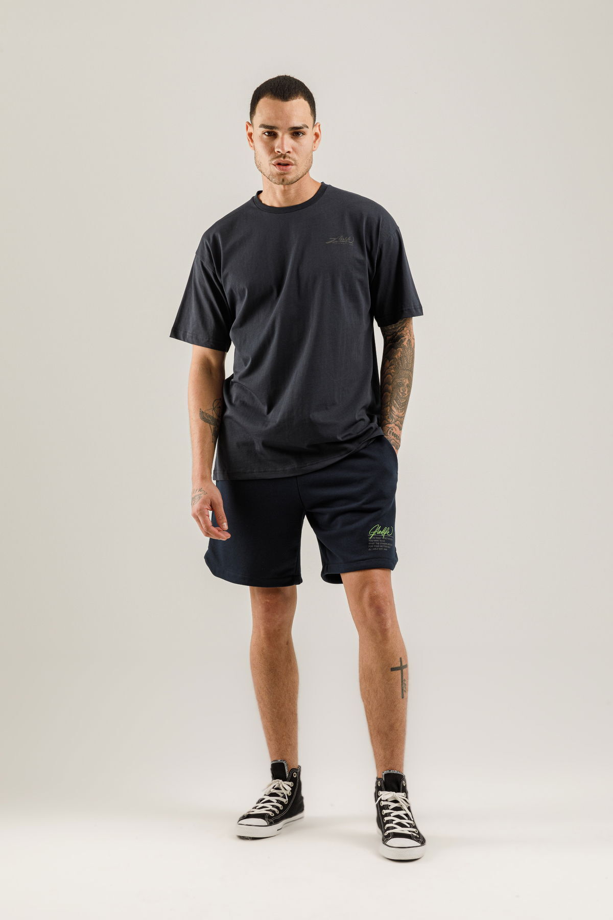 19161 - Bej - Men's Oversize T-shirt